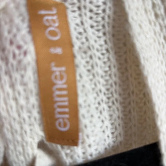 Emmer Brown/Cream Tie Back Cardigan M - Picture 5 of 5